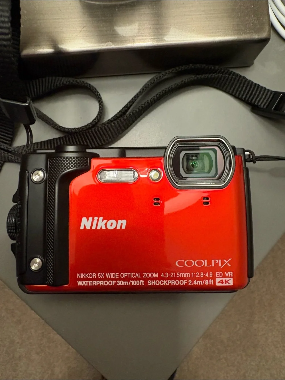 Nikon COOLPIX orange and Black Compact Waterproof Camera come with 32gig SD